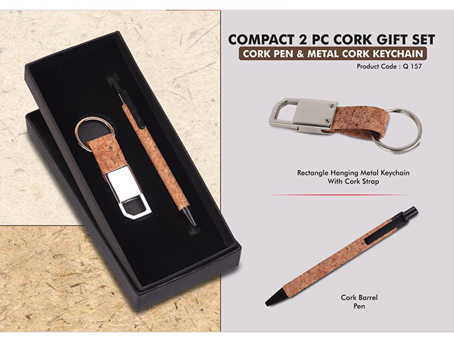 Q157 – Compact 2 Pc Cork Gift Set