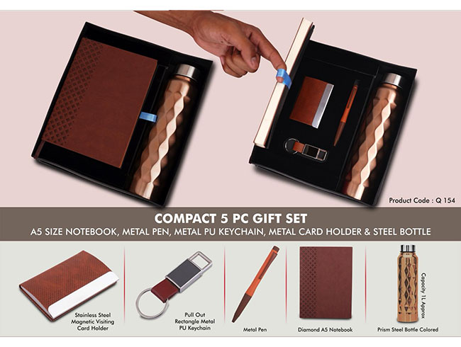 Q154 – Compact 5 Pc Tan Gift Set