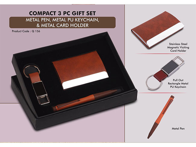 Q156 – Compact 3 Pc Tan Gift Set