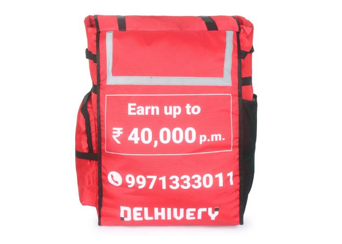 Delhivery bag with new logo