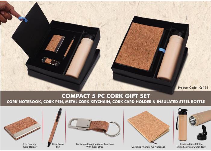 Q153 – Compact 5 Pc Cork Gift Set