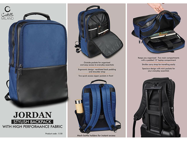 S50 – Jordan: Stylish Backpack