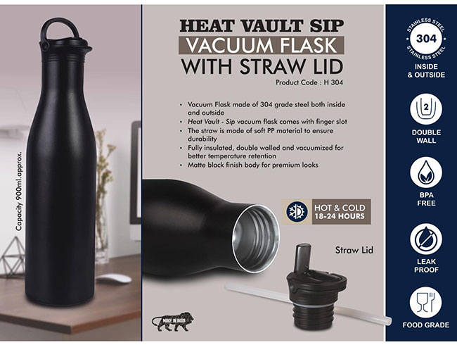 H304 – HeatVault Sip: 900 Ml Vacuum Flask