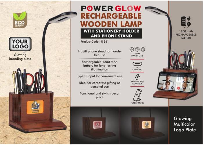 E361 – PowerGlow Wooden 3 Step Dimmer